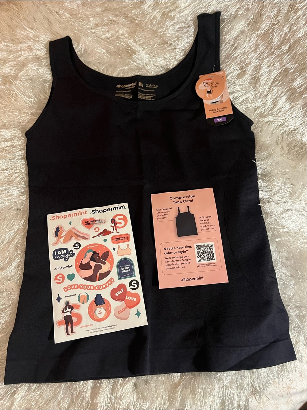 Shapermint Black Compression Tank Cami